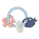 Loulou Lollipop Teething Charms, Smiley Sharks Image 1