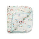 Loulou Rainbow & Designs Muslin Quilt Baby Blanket Image 1