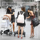 Luli Bebe - Monaco Diaper Bag Backpack, Stone-Grey Image 5