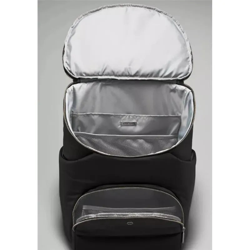lululemon backpack for diaper bag Lululemon - New Parent Backpack 17L, Black/Silver Drop