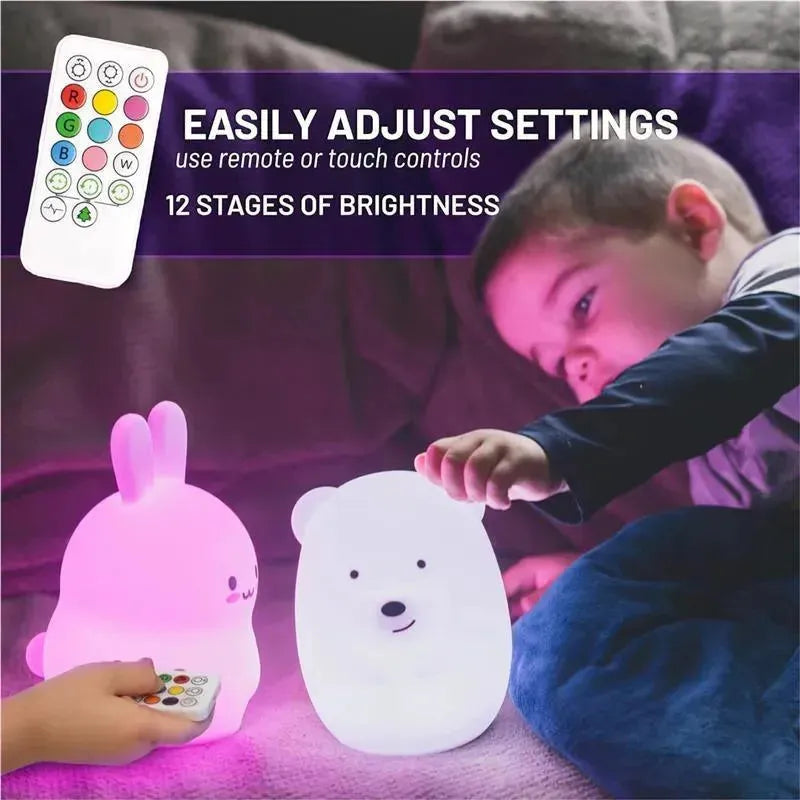 LumieWorld - Lumipets, Kids Night Light, Play Music, Bunny Rabbit Image 8