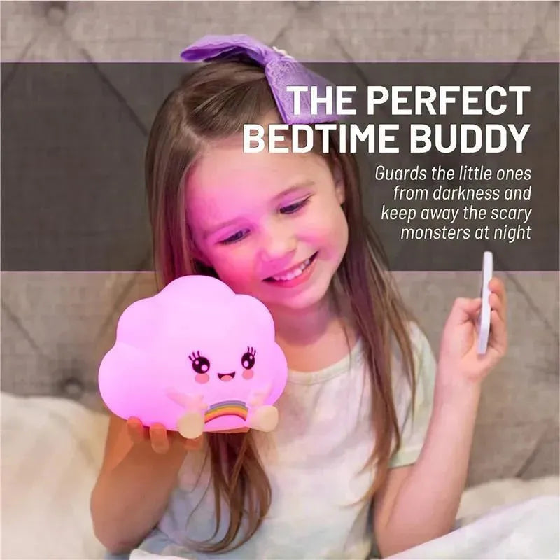 LumieWorld - Lumipets, Kids Night Light, Play Music, Kawaii Cloud Image 6