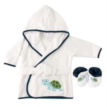 Luvable Friends Bathrobe W/ Slippers, Turtle Image 1