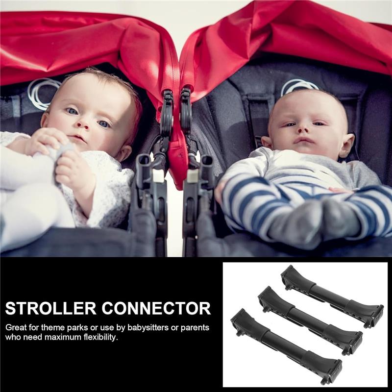 Macrobaby 3Pk Universal Stroller Cart Connector for Twins Car  Image 4