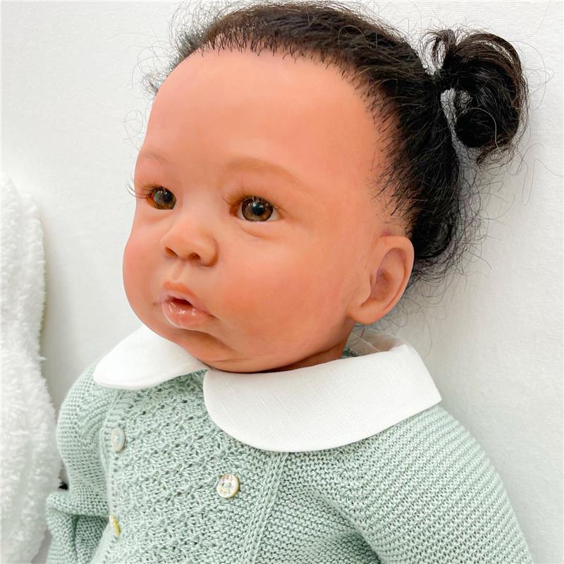 Reborn Baby Dolls - African American Vinyl, Ekeanor Anne Image 4