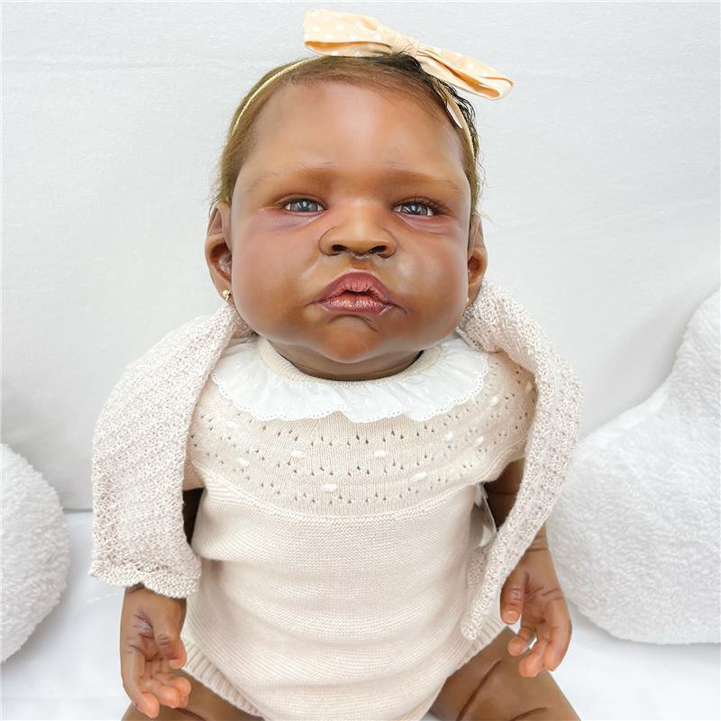 Reborn Baby Dolls - African American Vinyl, Elijah Image 1