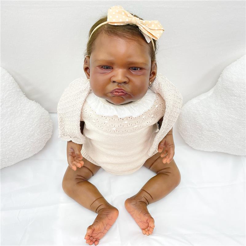 Reborn Baby Dolls - African American Vinyl, Elijah Image 4