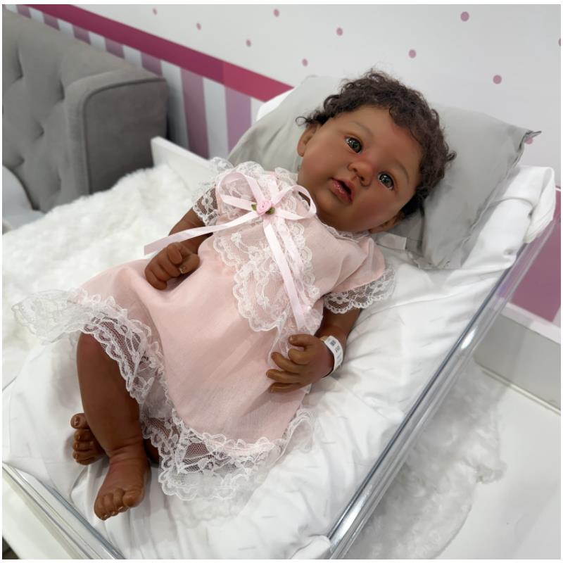 Reborn Baby Doll - African American Vinyl, Shyann