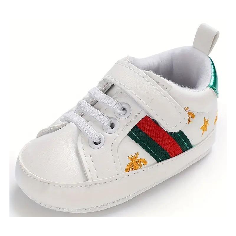 Macrobaby - Baby Classic Casual Mixed Color Sneaker White, Red & Green Image 2