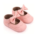 Macrobaby - Baby Girls Shoes Patent Bowtie Striped Mary Jane Flats, Pink Image 2