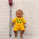 Macrobaby Baby Reborn - Full Black Silicone 13 Inch, Rooted Hair - Florence Image 3