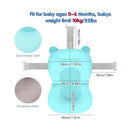 Macrobaby - Breathable Bath Net – Blue Bear | Soft & Adjustable Baby Bath Seat Image 2