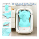 Macrobaby - Breathable Bath Net – Blue Bear | Soft & Adjustable Baby Bath Seat Image 4