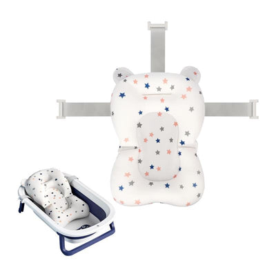 Macrobaby - Breathable Bath Net – Blue Star | Soft & Adjustable Baby Bath Seat Image 1