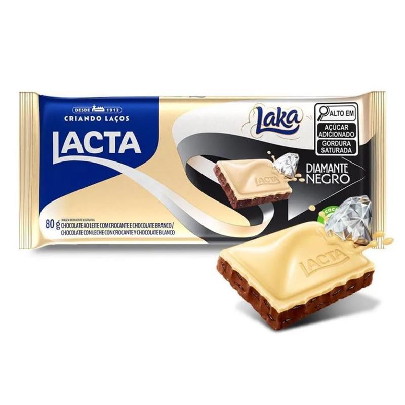 Macrobaby - Chocolate Lacta Diamante Negro & Laka 80G Image 1