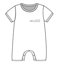 Macrobaby Doll's Maternity - White Short Sleeve Baby Romper Image 1