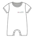Macrobaby Doll's Maternity - White Short Sleeve Baby Romper Image 1