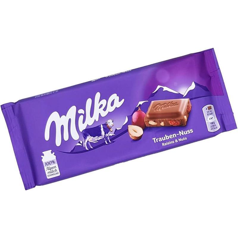 Macrobaby - Milka Chocolate W/ Raisins & Nuts Bar Image 1