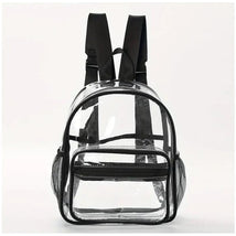 Macrobaby - Mini Waterproof Transparent Black School Backpack Image 1