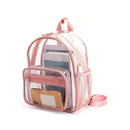 Macrobaby - Mini Waterproof Transparent School Backpack, Pink Image 2