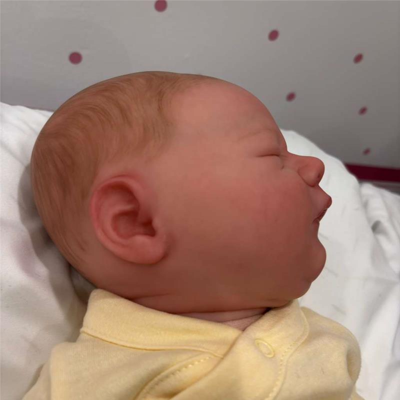 Macrobaby Reborn Baby Dolls - V Baby Brooklyn(Light Brown Painted Hair/Closed Eyes) Image 5