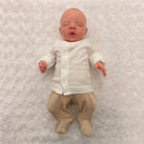 Macrobaby Reborn Doll - White Vinyl, Painted Hair, Opened Eyes Blue (Megan) Image 1