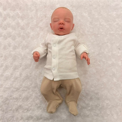 Macrobaby Reborn Doll - White Vinyl, Painted Hair, Opened Eyes Blue (Megan) Image 1