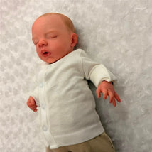 Macrobaby Reborn Doll - White Vinyl, Painted Hair, Opened Eyes Blue (Megan) Image 2