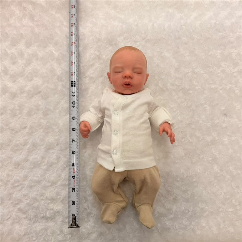 Macrobaby Reborn Doll - White Vinyl, Painted Hair, Opened Eyes Blue (Megan) Image 4