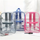 Macrobaby - Transparent Large Capacity School Backpack, Clear & Blue Image 4
