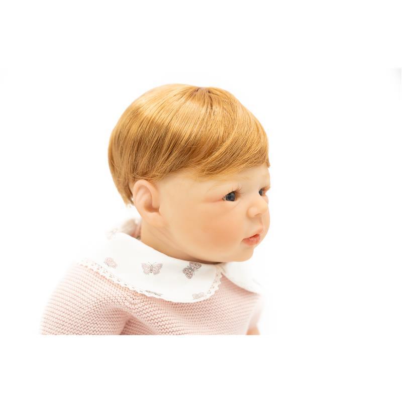 Macrobaby White Vinyl Baby Doll Reborn Girl - Victoria ( Auburn Hair/blue eyes) Image 9