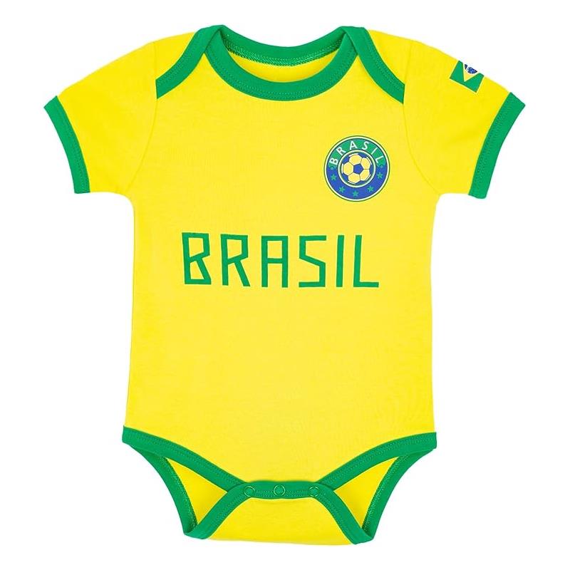 Macrobaby World Cup Baby Bodysuit, Brasil Image 2