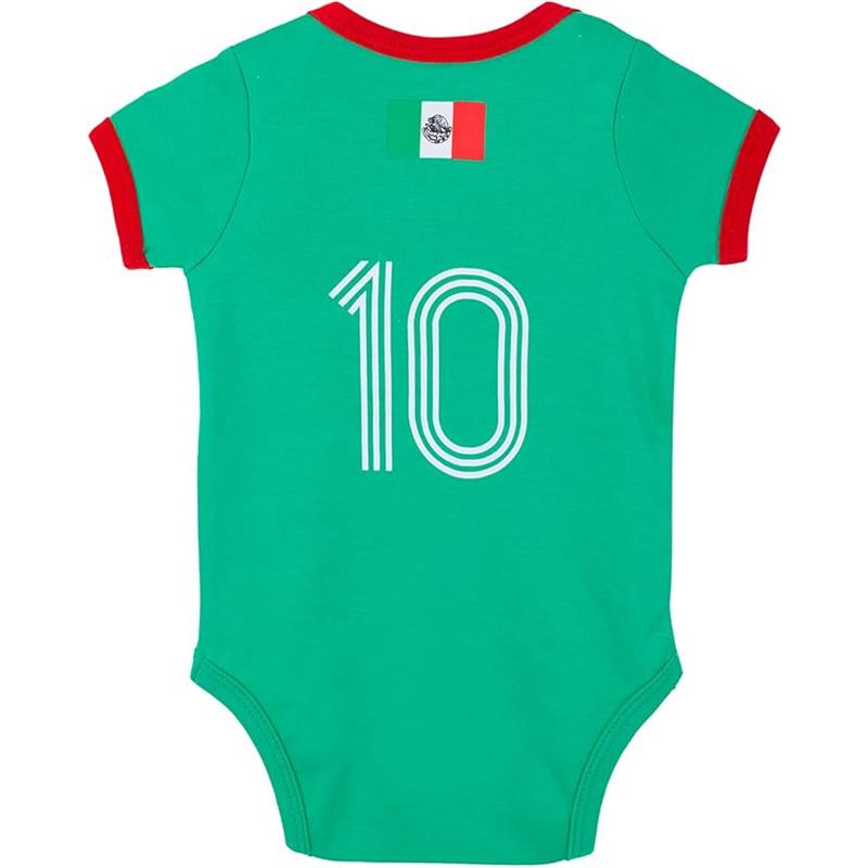 Macrobaby World Cup Baby Bodysuit, Mexico Image 2