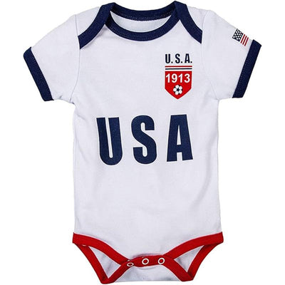 Macrobaby World Cup Baby Bodysuit, USA Image 1