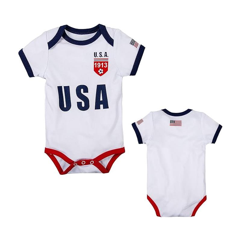 Macrobaby World Cup Baby Bodysuit, USA Image 3