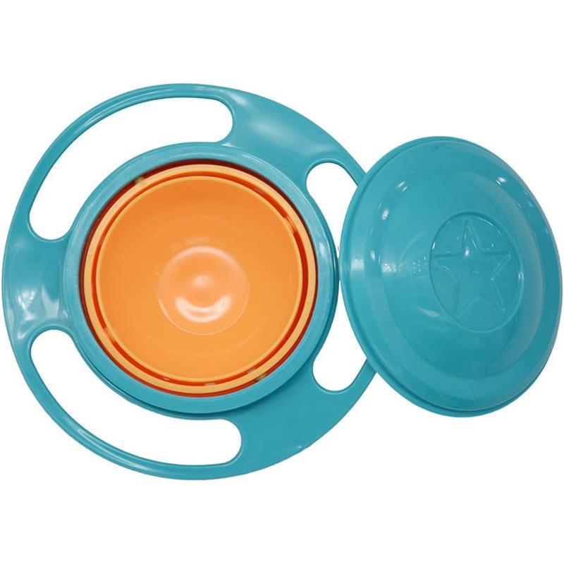 Magic Gyro Bowl 360 Degree Rotate Spill-Proof Bowls with Lid Plastic Feeding Bowls Image 3