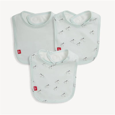 Magnetic Me - 3Pk Teal Savannah Plains Modal Bib One Size Image 1