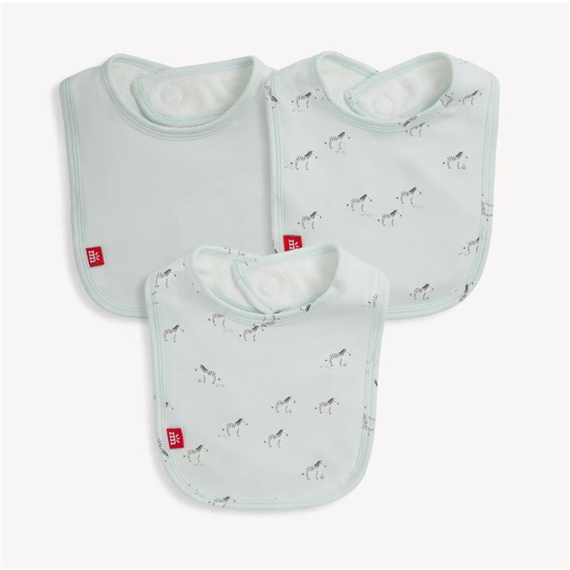 Magnetic Me - 3Pk Teal Savannah Plains Modal Bib One Size Image 1