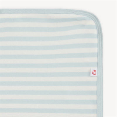 Magnetic Me - Baby Blue Stripe Organic Cotton Blanket One Size Image 2