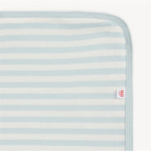 Magnetic Me - Baby Blue Stripe Organic Cotton Blanket One Size Image 2