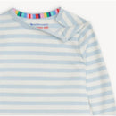 Magnetic Me - Baby Boy Blue Stripe Organic Cotton Long Sleeve Pajamas Image 2