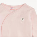 Magnetic Me - Baby Girl Pink Stripe Organic Cotton Kimono Image 2