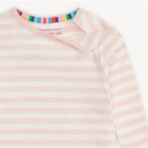 Magnetic Me - Baby Girl Pink Stripe Organic Cotton Long Sleeve Pajamas Image 2