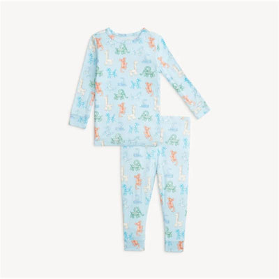 Magnetic Me - Blue Party Animals Glow In The Dark Mo Long Sleeve Pajamas Image 1