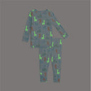 Magnetic Me - Blue Party Animals Glow In The Dark Mo Long Sleeve Pajamas Image 2