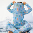 Magnetic Me - Blue Party Animals Glow In The Dark Mo Long Sleeve Pajamas Image 5