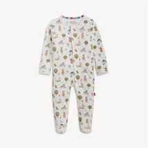 Magnetic Me - Funny Farm Organic Cotton Baby Footie Image 1