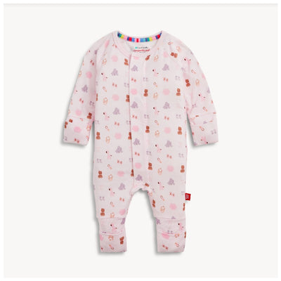 Magnetic Me Nursery Nostalgia Pink Modal Converible Coverall