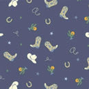 Magnetic Me - Rodeo Drive Blue Bamboo Footie Image 2