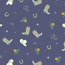 Magnetic Me - Rodeo Drive Blue Bamboo Footie Image 2